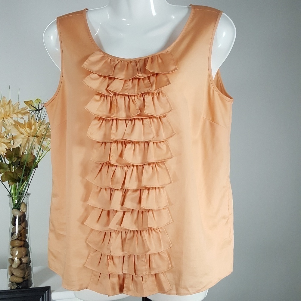 TALBOTS RUFFLED TOP